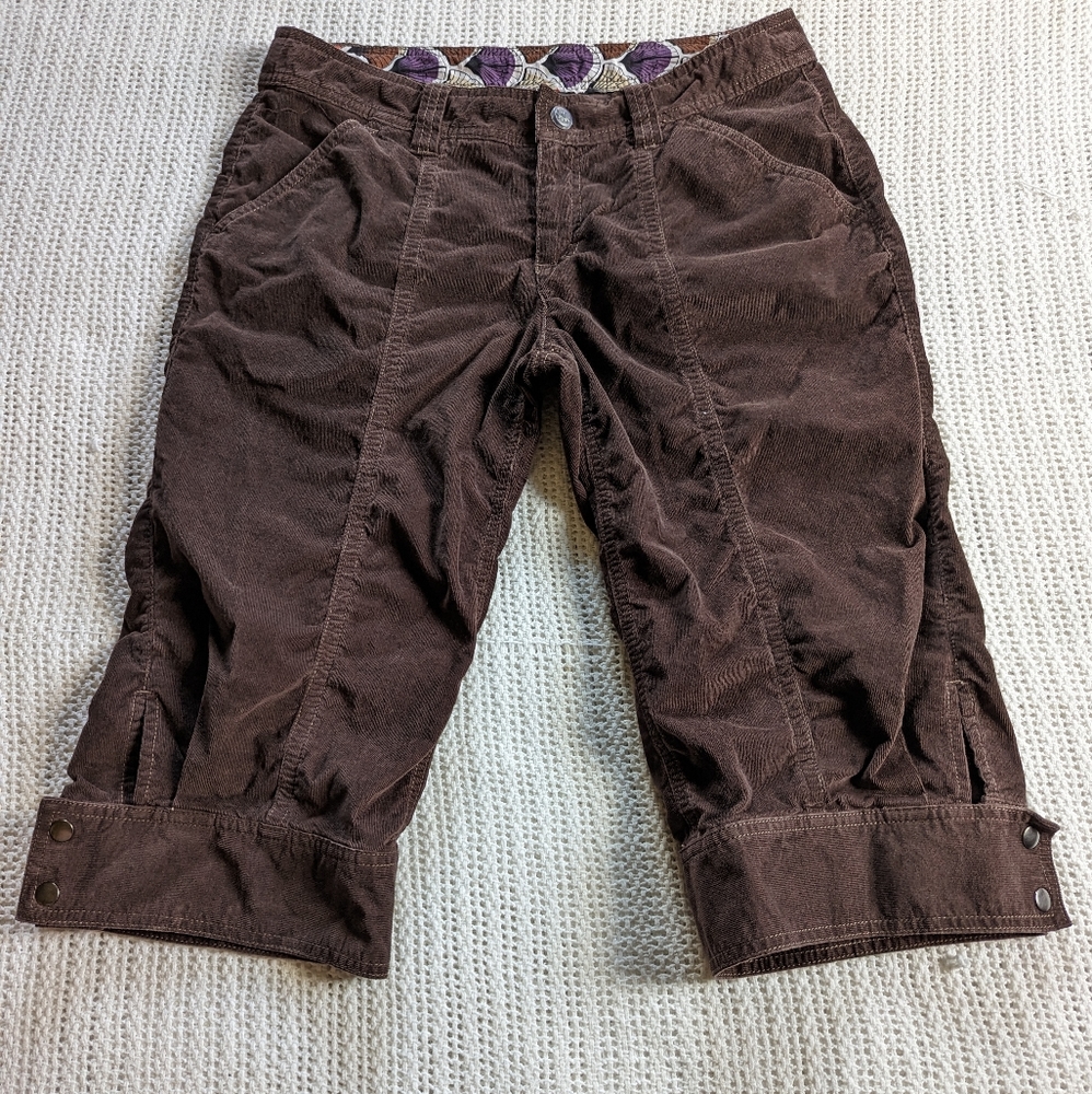 Athleta Women's Brown Corduroy Capris